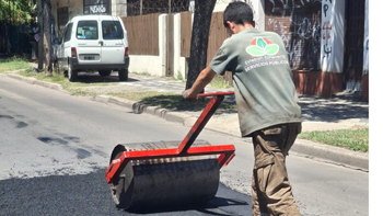 Monte Grande: realizan nuevas obras de bacheo