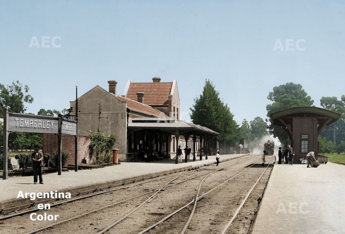 Sorprendentes fotos a color de Lomas de Zamora, Banfield y Temperley de principios del siglo XX