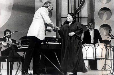 Ariel Ramírez junto a Mercedes Sosa