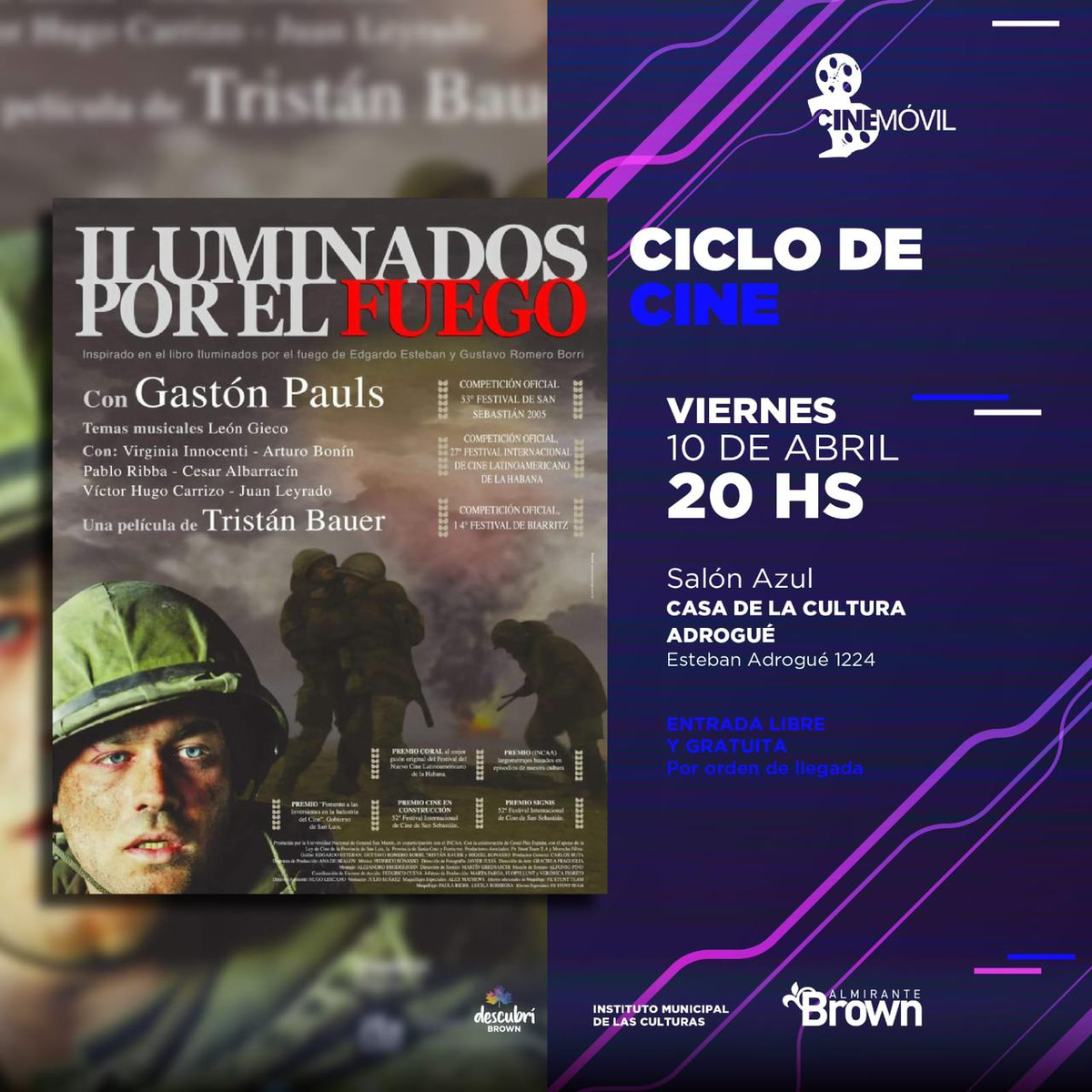 Flyer difundido por la Municipalidad de Almirante Brown. Flyer difundido por la Municipalidad de Almirante Brown.