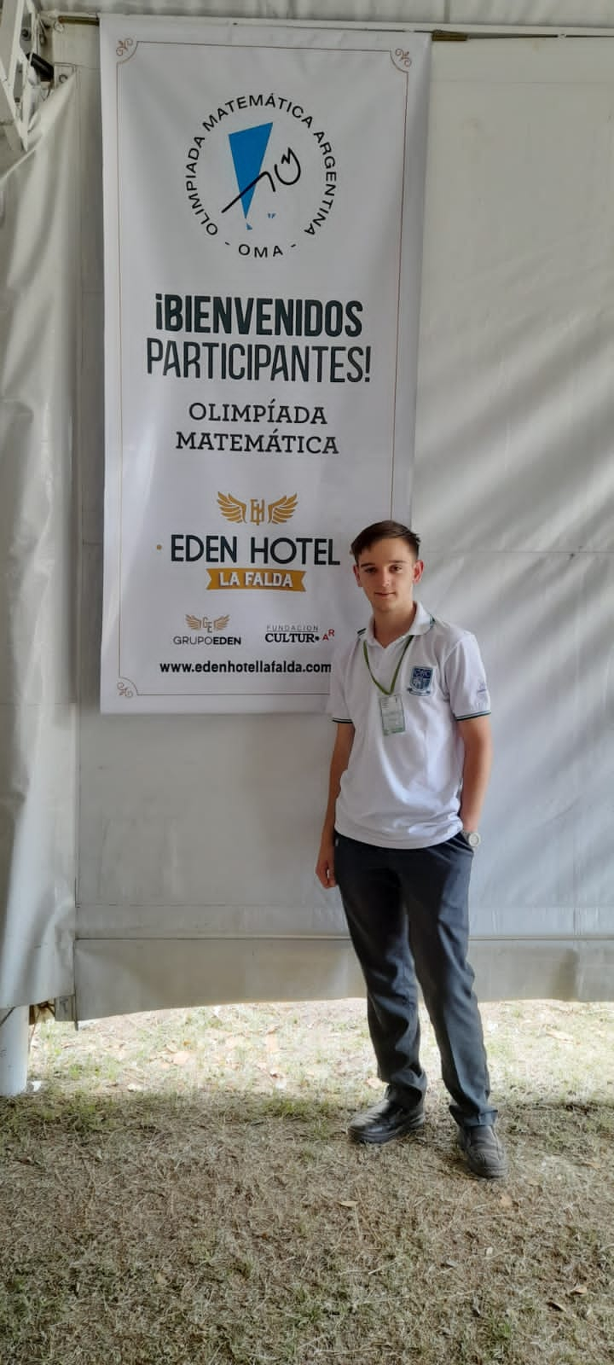 Andrés, alumno del Grilli Canning, aprobó la evaluación nacional.