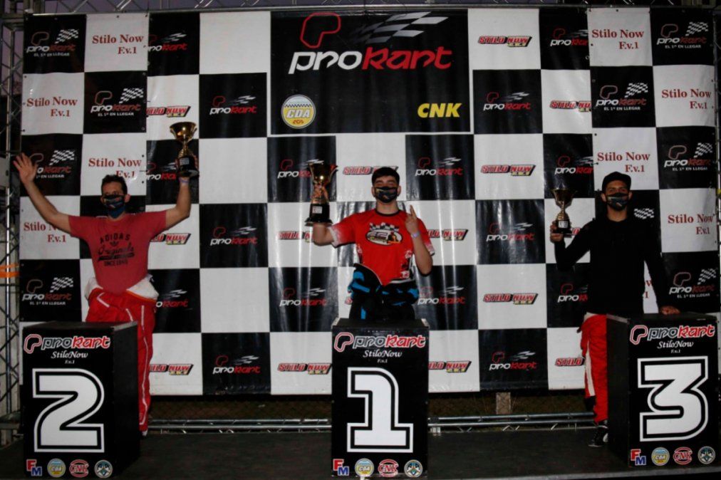 Un joven de San Vicente ganó en el Metropolitano de Karting y se prende a la pelea por el título