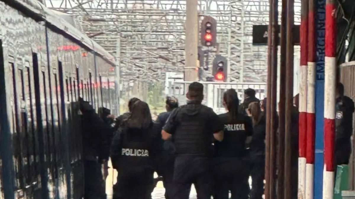 El operativo que se registró en aquel momento en la estación Temperley del Tren Roca. El operativo que se registró en aquel momento en la estación Temperley del Tren Roca.