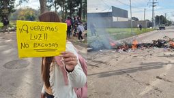 vecinos sin luz en glew cortan el cruce de espora y republica argentina