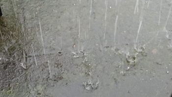 Vecinos de Esteban Echeverría registraron caída de granizo tras la alerta meteorológica