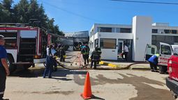 incendio en el parque industrial de burzaco: se prendio fuego una cosmetica