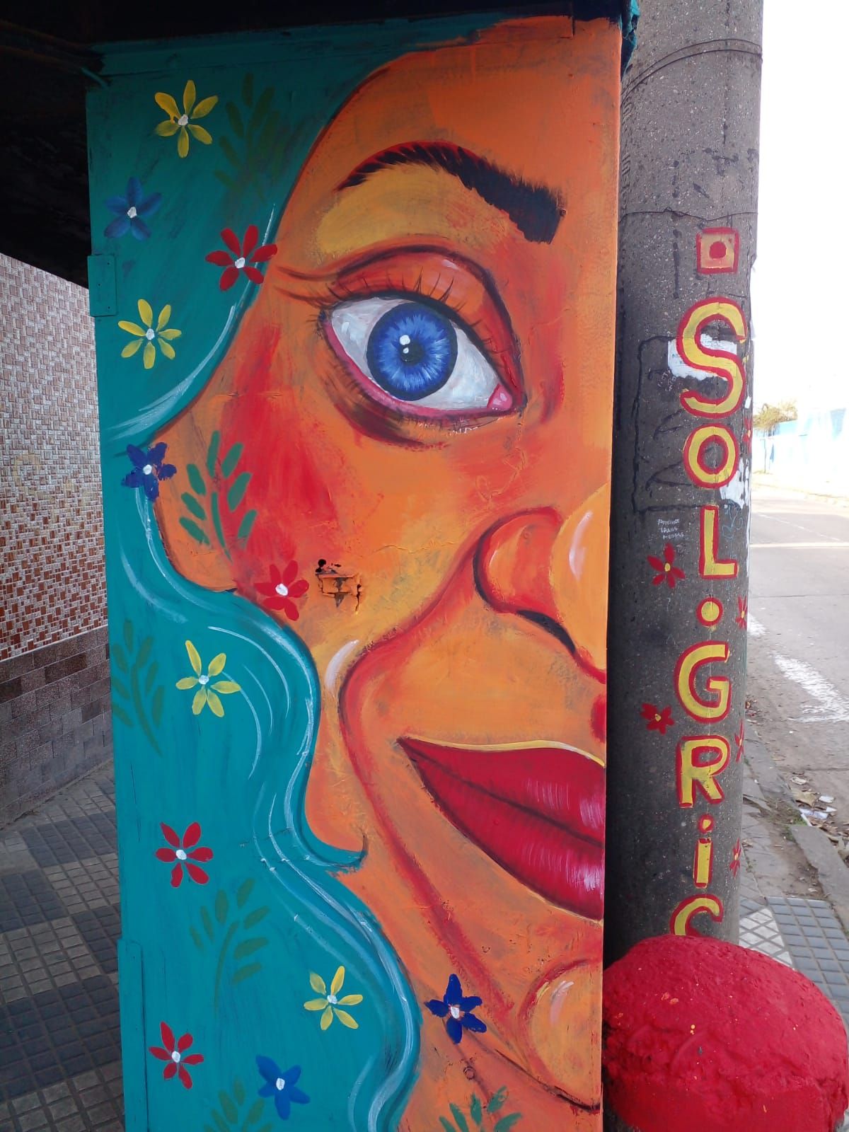 Sol Gris, la muralista de Monte Grande que vivió en la calle y trabaja como empleada doméstica