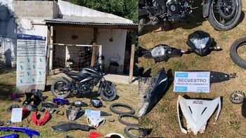 Allanamiento en San Vicente: detuvieron a un joven con motos robadas