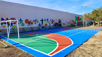 Luis Guillón: inauguraron las obras de remodelación de la plaza Bellas Artes