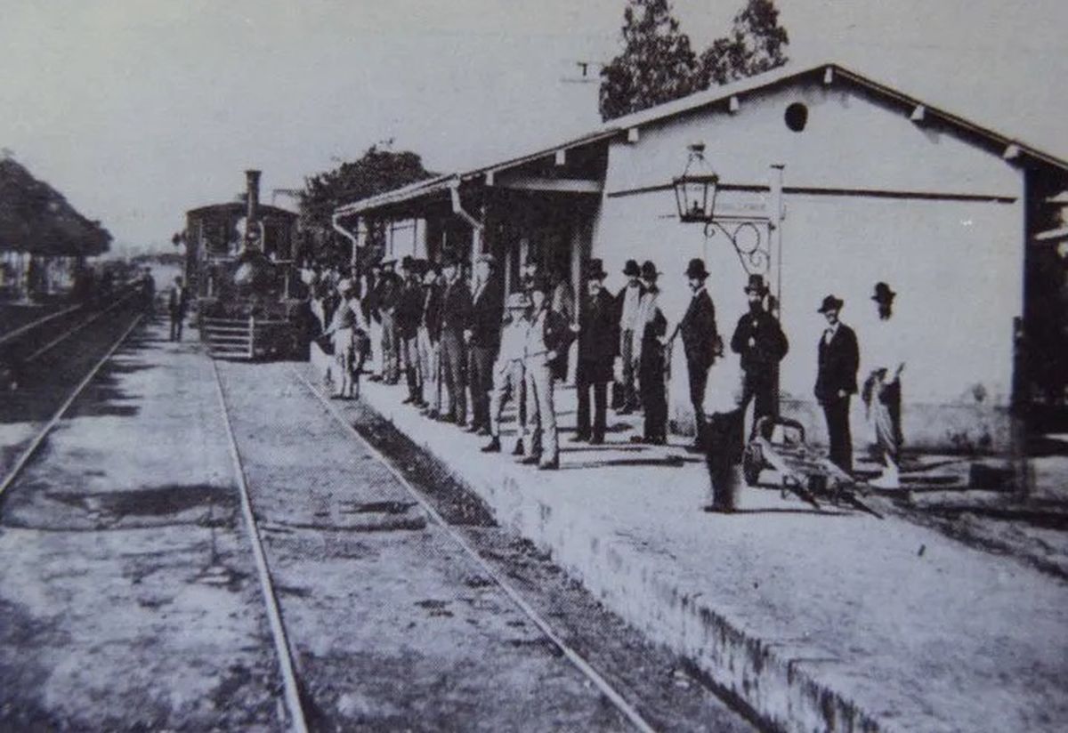 Estación de trenes de Lomas de Zamora en la antigüedad.