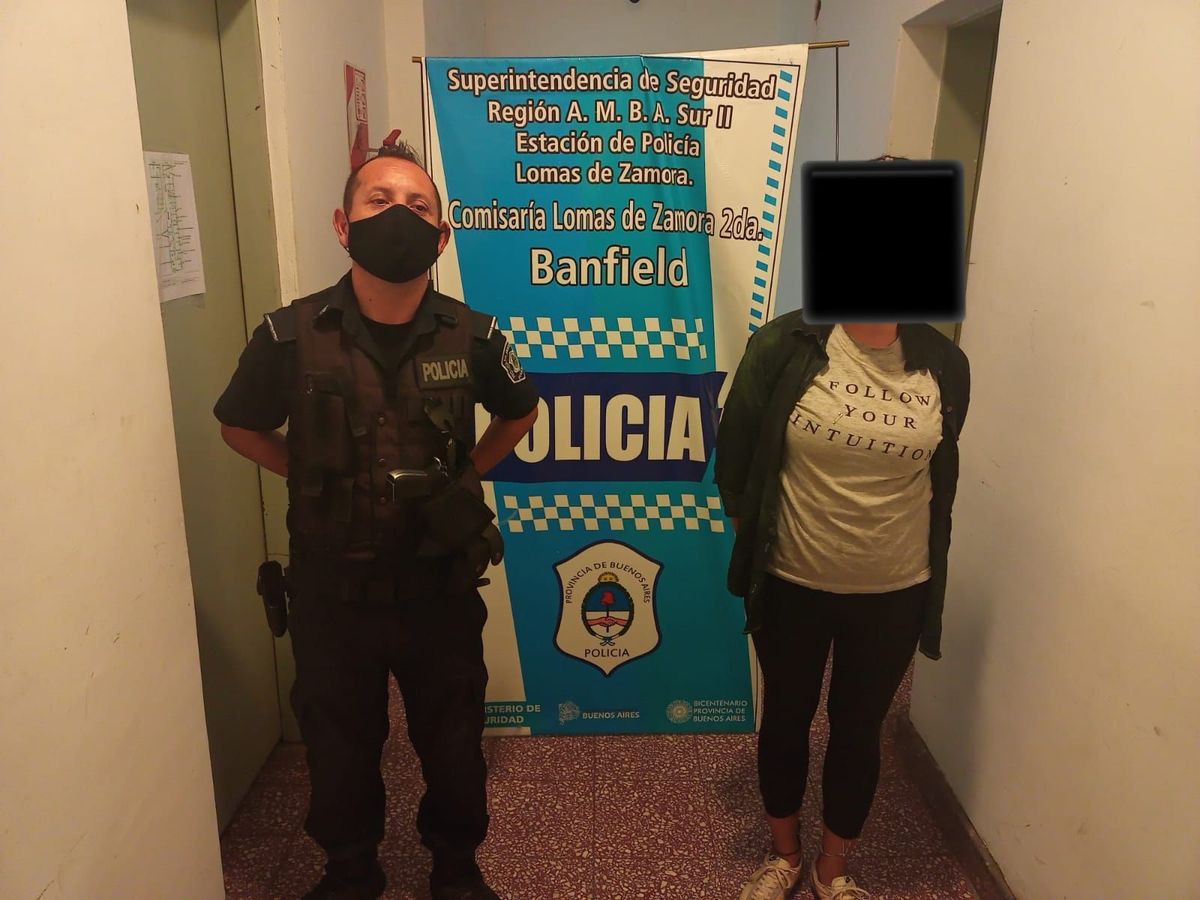 La mechera detenida en la Comisar&iacute;a 2&ordf; de Lomas de Zamora (Banfield).