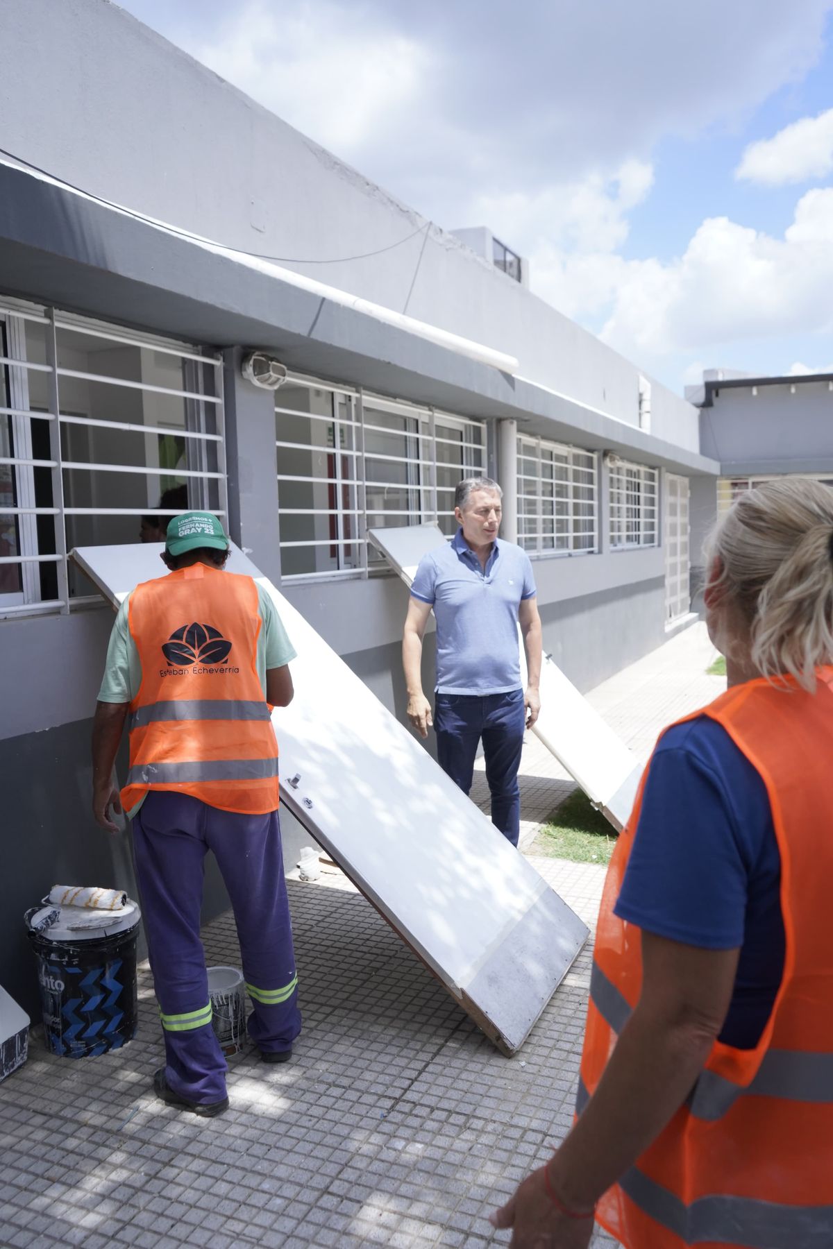 Los trabajos se están realizando en la Unidad Sanitaria N°24 de El Jagüel. 