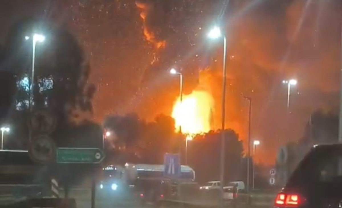 El momento en el que comenzó el incendio. El momento en el que comenzó el incendio.