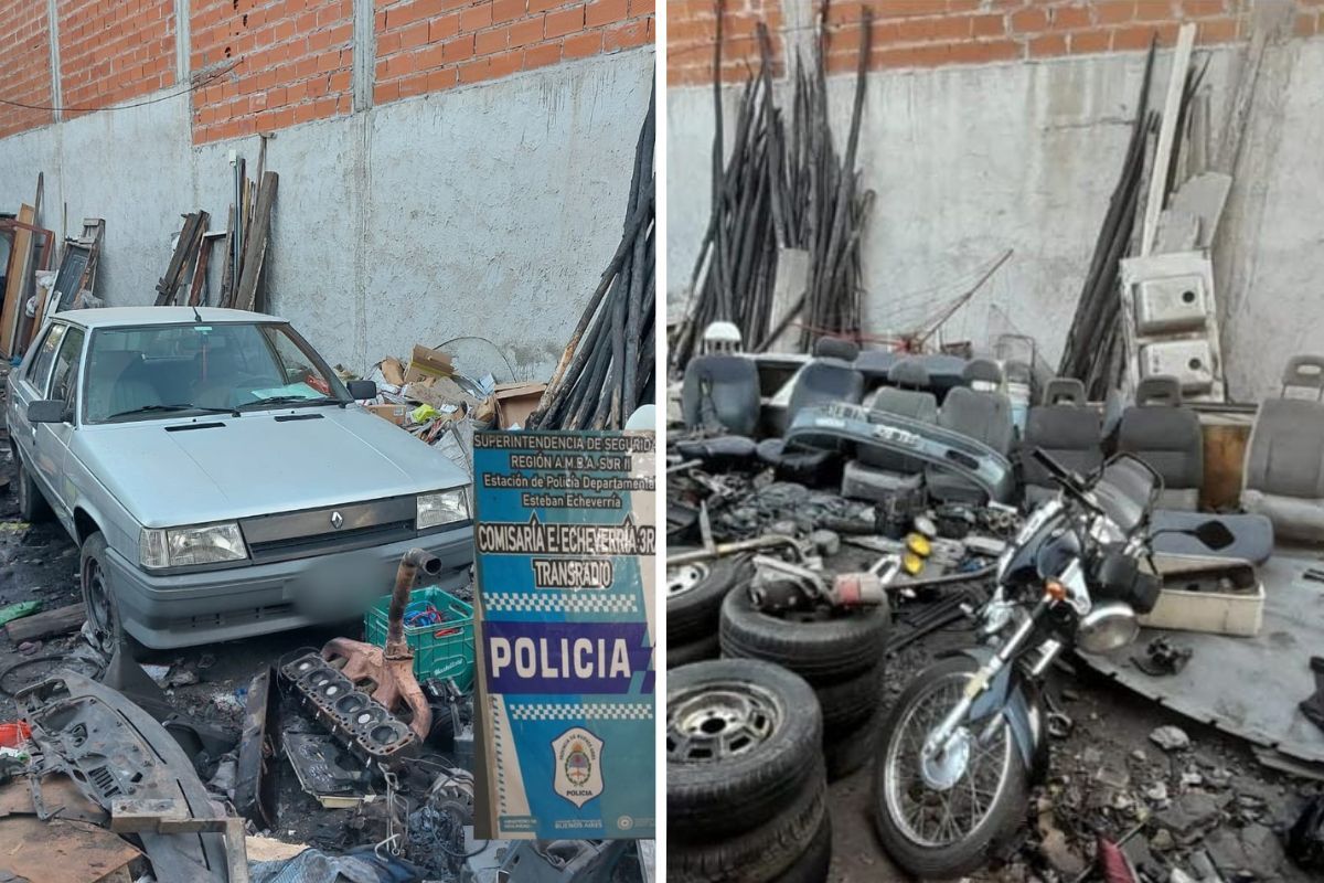 Cayó una banda de Esteban Echeverría que robaba autos para la venta de autopartes: hay 4 detenidos