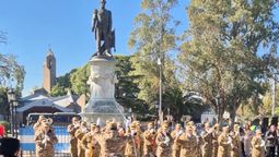 almirante brown: emotiva celebracion por el dia del himno nacional