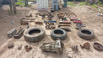 Nuevo allanamiento en un taller en Domselaar: secuestraron autopartes ilegales