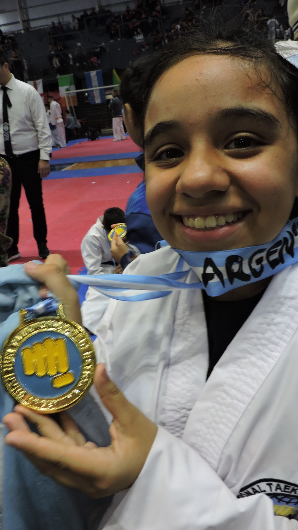 Inti Otano entrena desde los 6 años en el Club Deportivo Glew, Almirante Brown. 