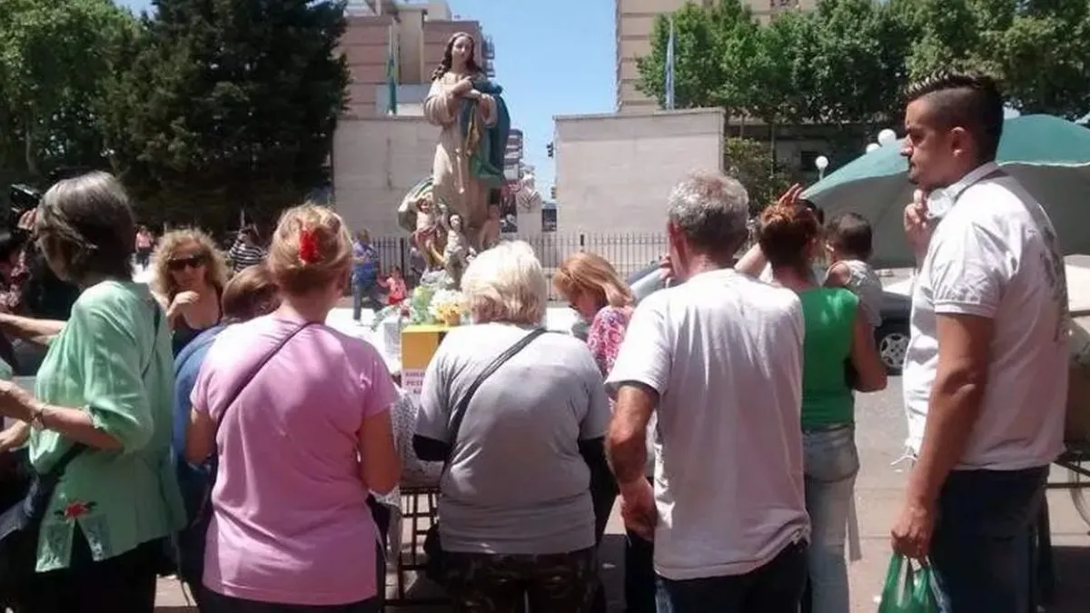 Procesión realizada en Monte Grande. 