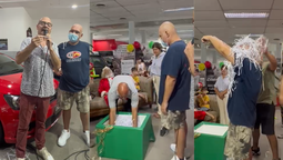 sortearon un auto en luis guillon para ayudar a un vecino que se recupera de leucemia