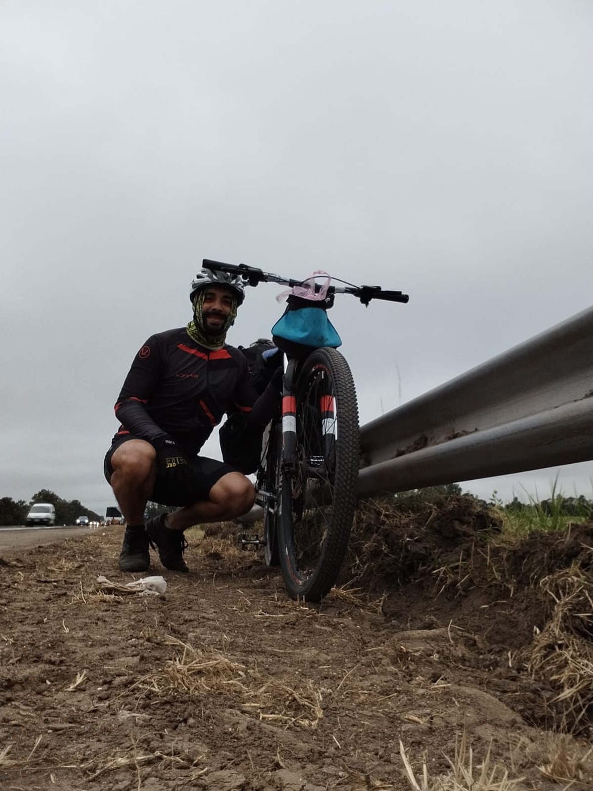 Gonzalo ya había llegado a Mar del Plata en bicicleta en 2023.