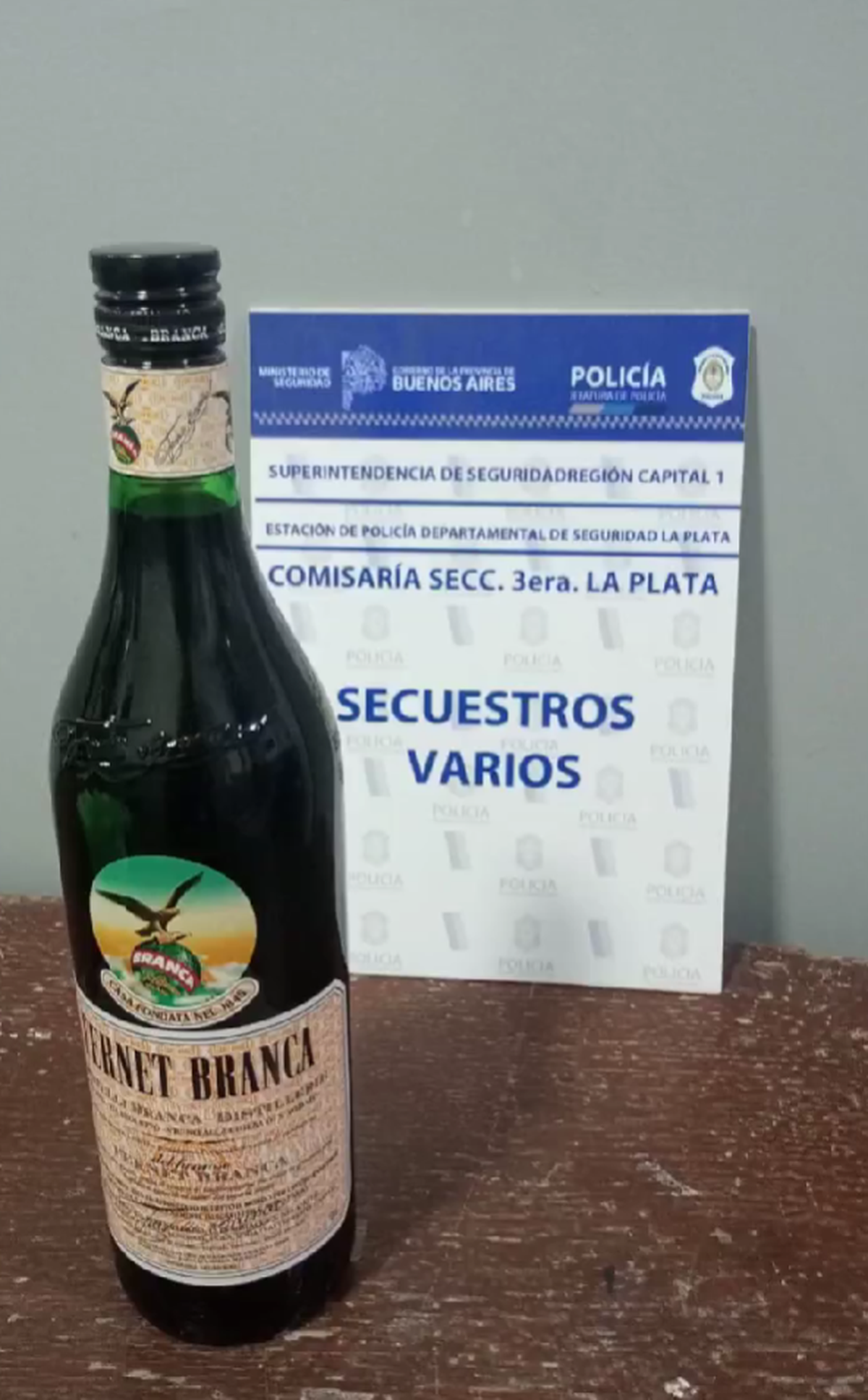 El Fernet que intentó robar el ex policía de Quilmes.