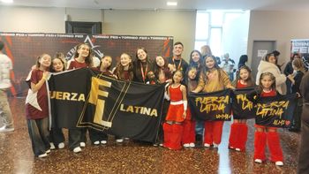 Fuerza Latina representó a Monte Grande en un torneo internacional y logró dos primeros puestos