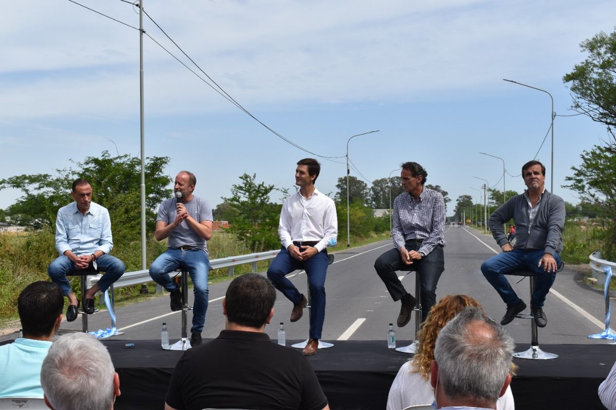 Inauguraron la repavimentación de la avenida Rivadavia en San Vicente