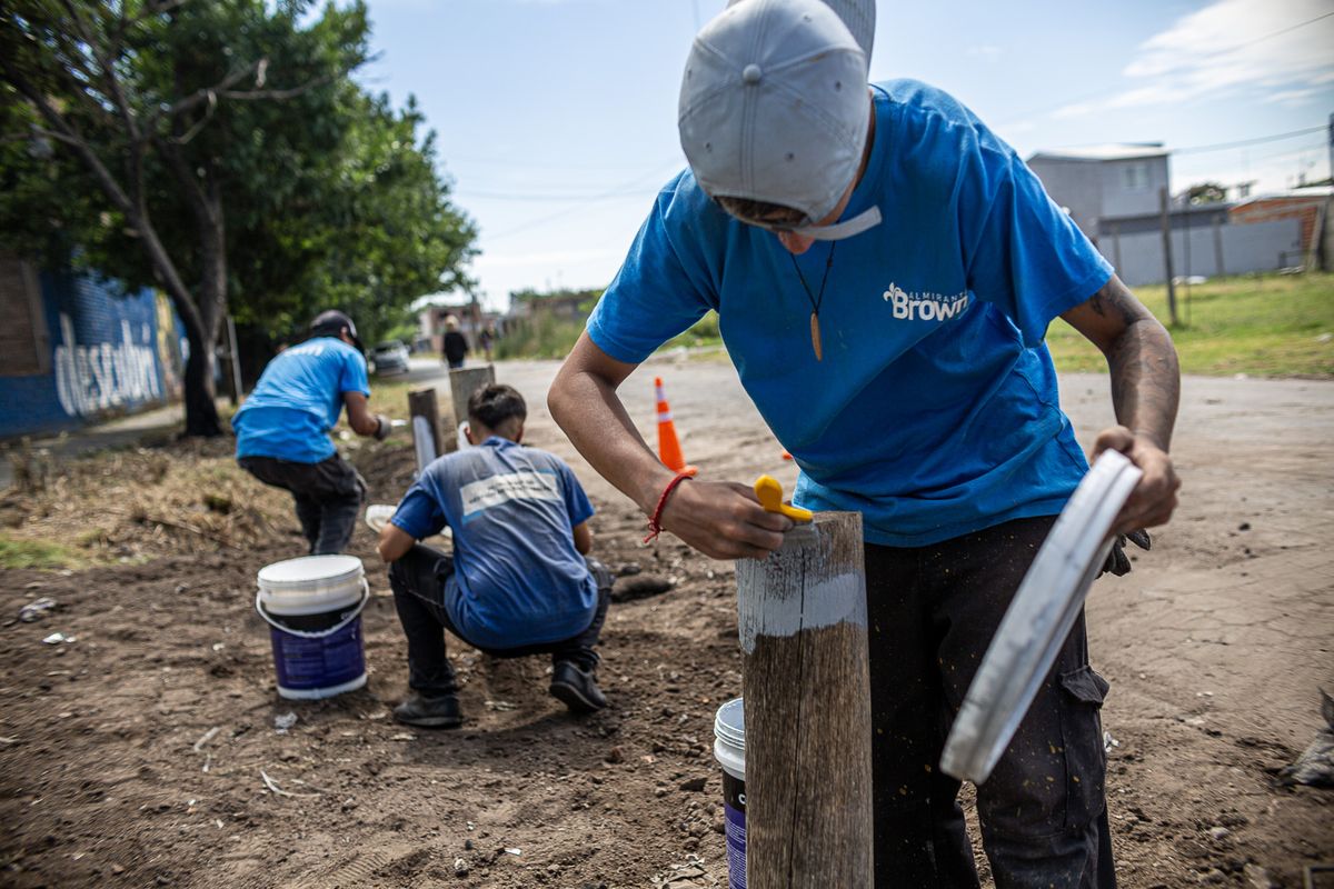 Los trabajos se llevan adelante desde d&iacute;as anteriores en Almirante Brown.