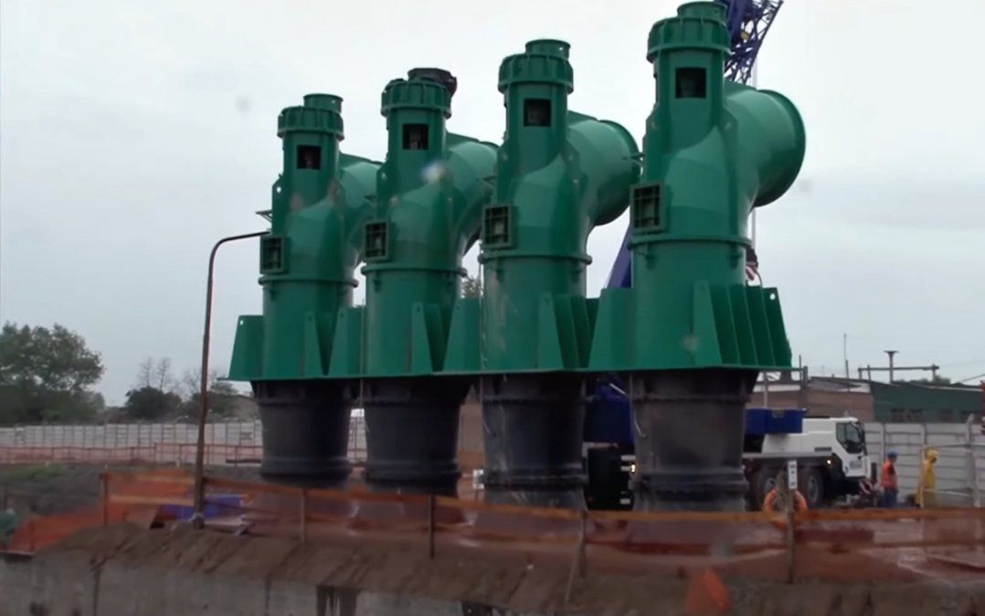 La Estación de Bombeo Arroyo del Rey beneficiará a 400.000 vecinos de Lomas de Zamora.