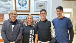 luis guillon: emotivo homenaje a dos veteranos de malvinas en la esea n°1