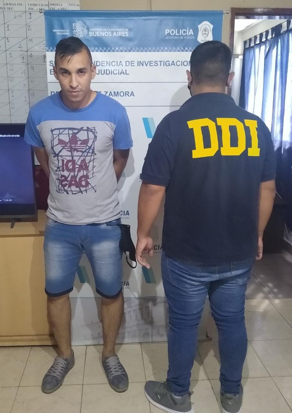 Daniel, hijo de Antonio Ríos, detenido por abuso sexual en Lomas de Zamora.