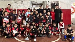 gabriel rojas, convocado a la seleccion argentina y figura de racing, visito al club atletico longchamps