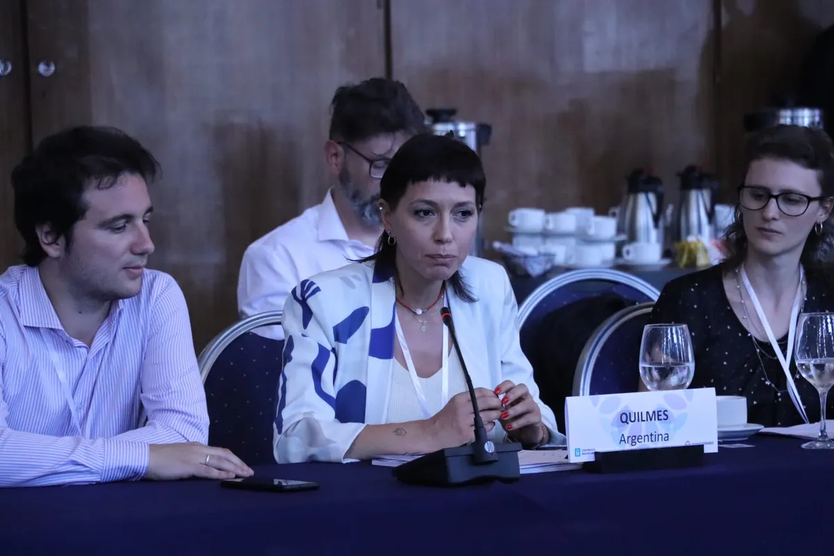 La intendenta de Quilmes, Mayra Mendoza, estuvo presente en el encuentro. 