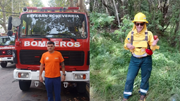 incendios en chubut: dos bomberos de la zona se suman al operativo