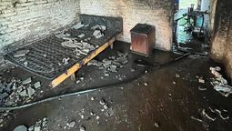 feroz incendio en almirante brown destruyo una vivienda: nos quedamos sin nada