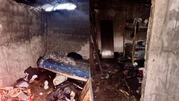 Feroz incendio en una casa en Glew: un adolescente tuvo que ser asistido por médicos