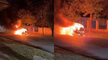Almirante Brown: incendio de auto generó preocupación entre vecinos