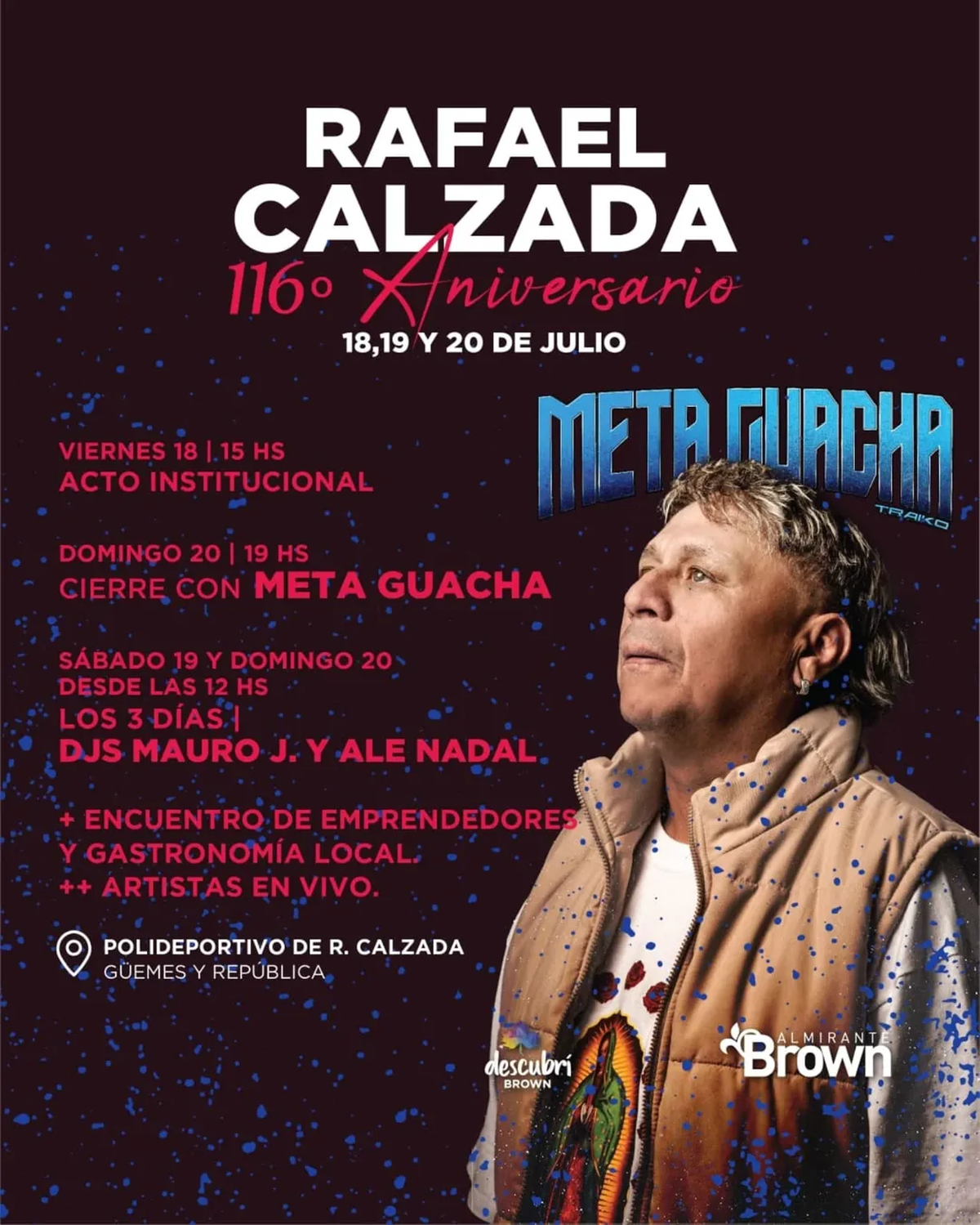 El festejo por el aniversario de Rafael Calzada. 