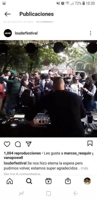 Fiesta clandestina "Louder Festival " en Monte Grande