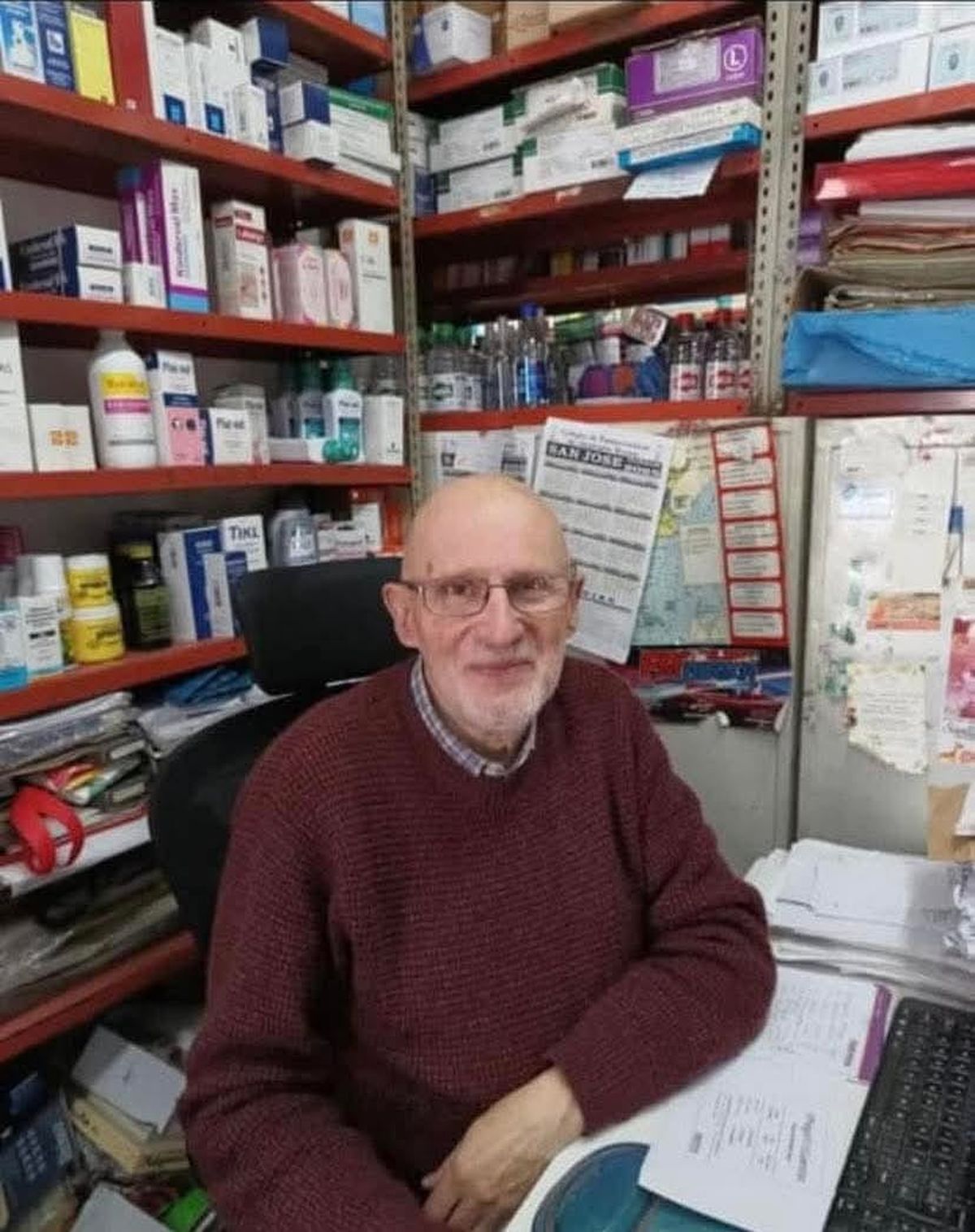 El farmaceútico Jorge Manteiga de San José falleció este sábado. 