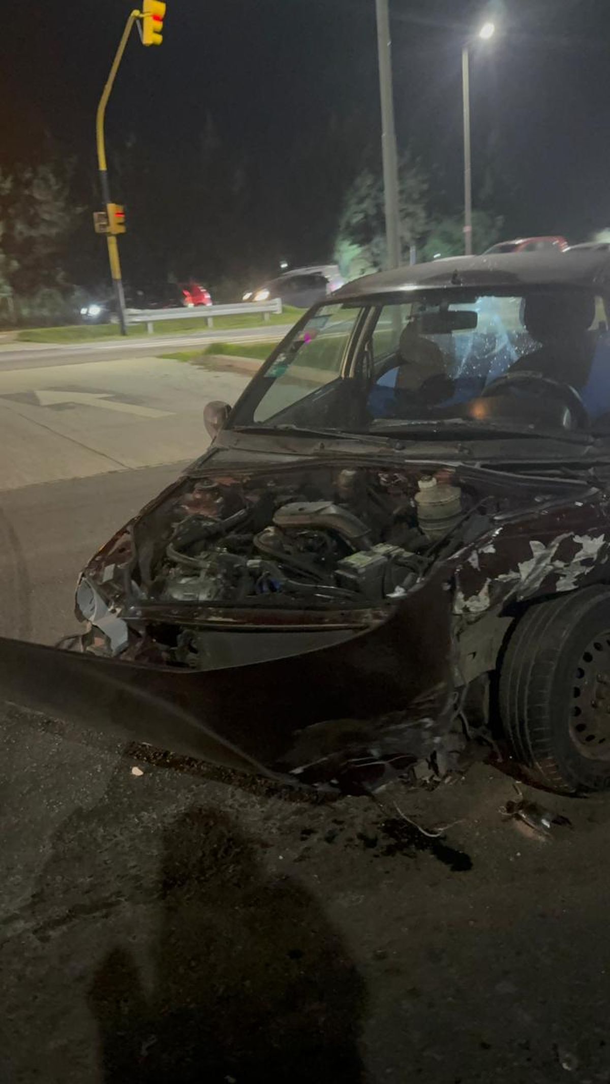 Así quedó uno de los autos involucrados en el choque ocurrido en Ruta 58 y El Palmar, en San Vicente. Así quedó uno de los autos involucrados en el choque ocurrido en Ruta 58 y El Palmar, en San Vicente.
