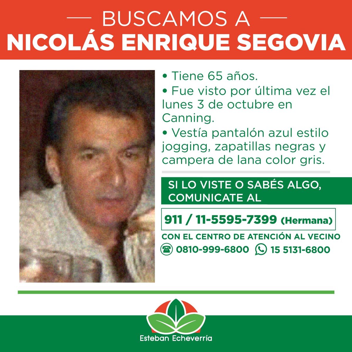 La búsqueda del hombre de Canning.