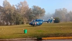 san vicente: trasladaron en helicoptero a un policia que se disparo a si mismo